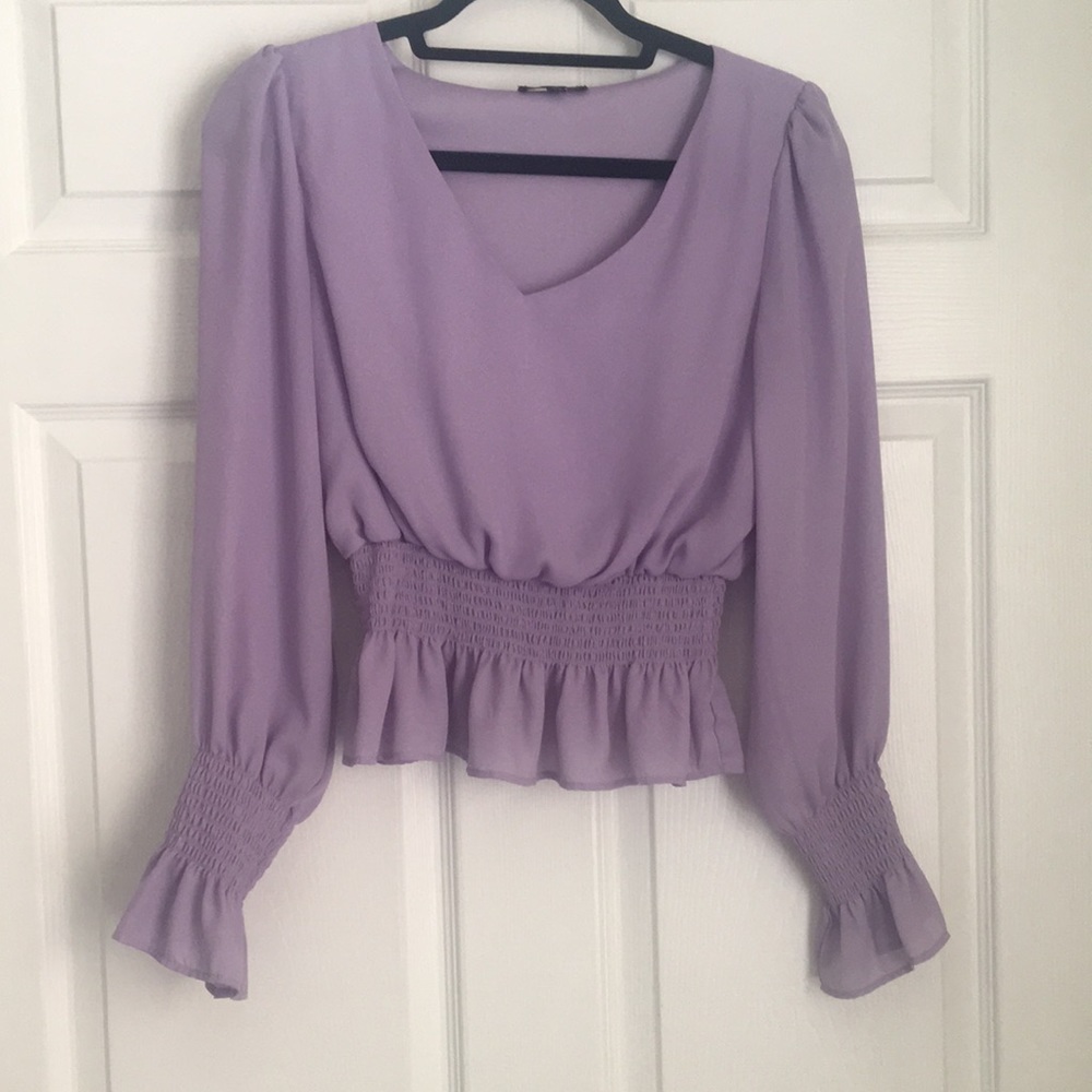 Purple fancy top